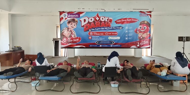 Kwarda Banten Gelar Donor Darah dalam Bulan Bakti Pramuka 2026, Bantu Penuhi Stok Darah