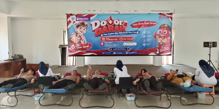 Kwarda Banten Gelar Donor Darah dalam Bulan Bakti Pramuka 2026, Bantu Penuhi Stok Darah