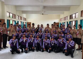Lepas Kontingen LT-IV Kwarda Bali, Kwarcab Gianyar Bakar Semangat 16 Penggalang Terbaik Buat Sejarah Baru