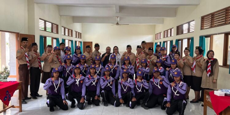 Lepas Kontingen LT-IV Kwarda Bali, Kwarcab Gianyar Bakar Semangat 16 Penggalang Terbaik Buat Sejarah Baru