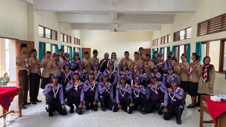 Lepas Kontingen LT-IV Kwarda Bali, Kwarcab Gianyar Bakar Semangat 16 Penggalang Terbaik Buat Sejarah Baru