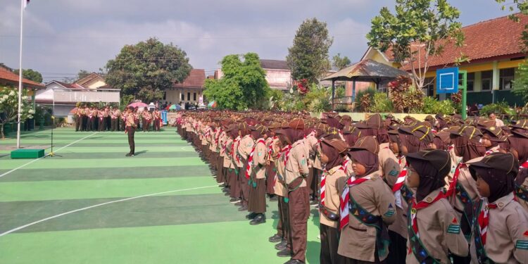 564 Pramuka Siaga dan Penggalang Kwarran Baturraden Ikuti Penilaian Pencapaian Pramuka Garuda