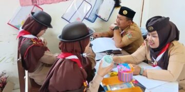 564 Pramuka Siaga dan Penggalang Kwarran Baturraden Ikuti Penilaian Pencapaian Pramuka Garuda