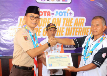 JOTA-JOTI Kwarcab Banyumas Gandeng ORARI, Ratusan Pramuka Belajar Teknologi Komunikasi Radio