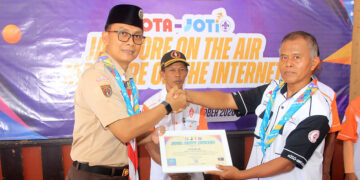 JOTA-JOTI Kwarcab Banyumas Gandeng ORARI, Ratusan Pramuka Belajar Teknologi Komunikasi Radio