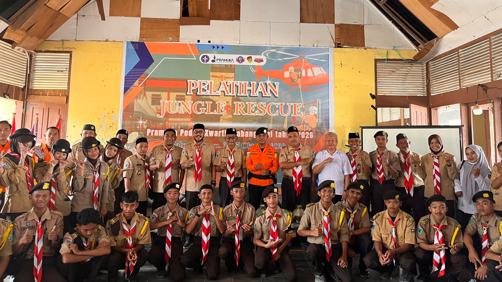 Kwartir Cabang Gerakan Pramuka Kabupaten Sigi Gelar Kegiatan Jungle Rescue Tahun 2026