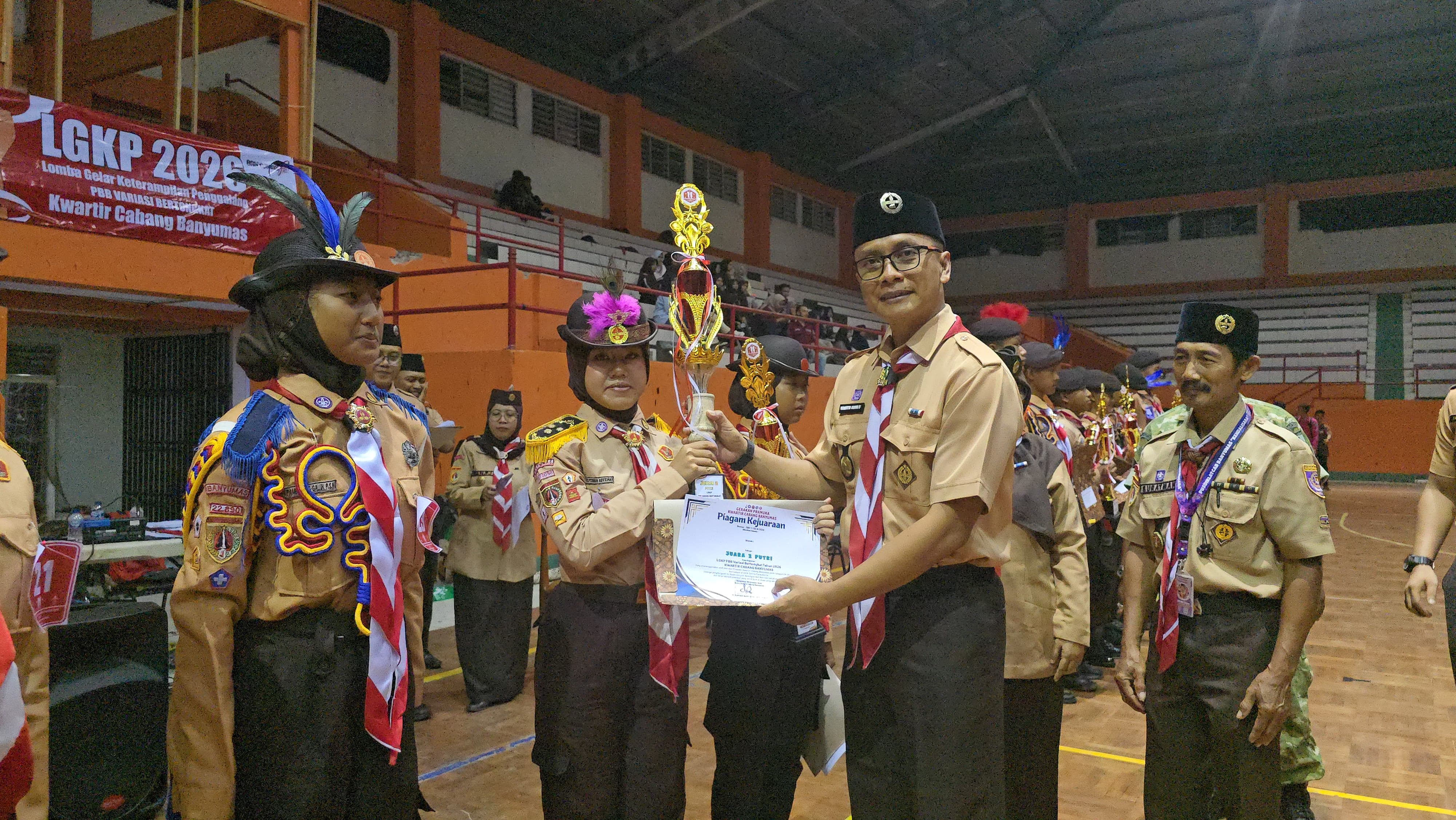 SMPN 1 Jatilawang dan SMPN 3 Karanglewas Juara Lomba Gelar Keterampilan Penggalang Kwarcab Banyumas 2026