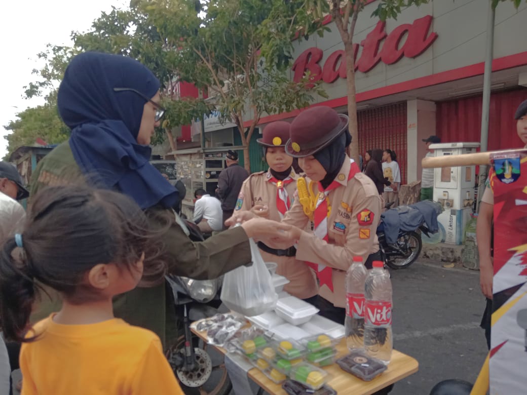 Tumbuhkan Kemandirian dan Jiwa Wirausaha, Saka Bhayangkara Kota Kediri Gelar Usaha di CFD