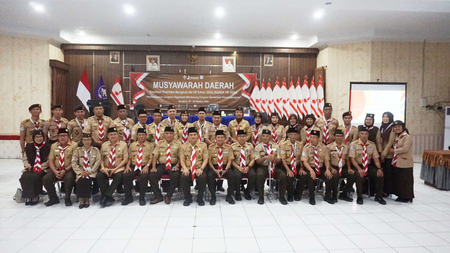 Musda VIII Gerakan Pramuka Bengkulu 2026 Resmi Dibuka: Memantapkan Langkah Organisasi Mendukung Program Pemerintah Provinsi Bengkulu