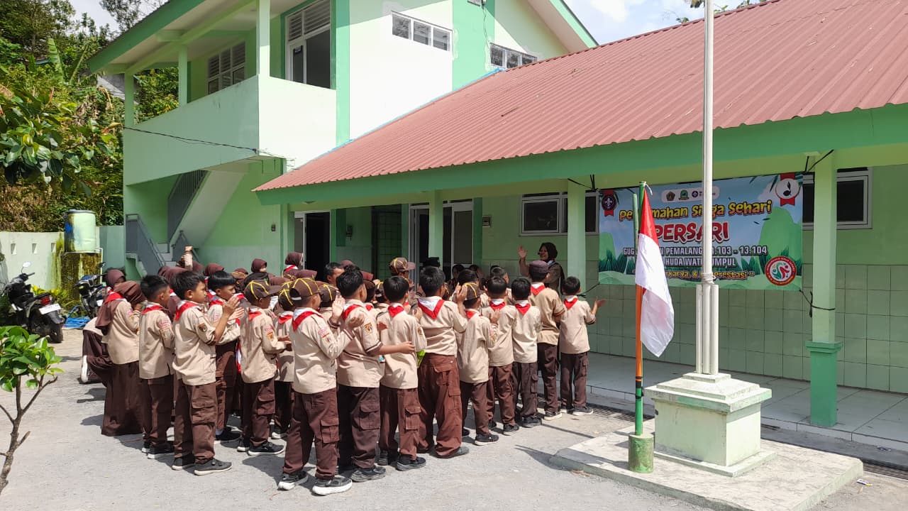 MI Al Huda Watukumpul, Sukses Gelar Perkemahan Siaga Sehari : Tingkatkan Pembiaan Perindukan Siaga