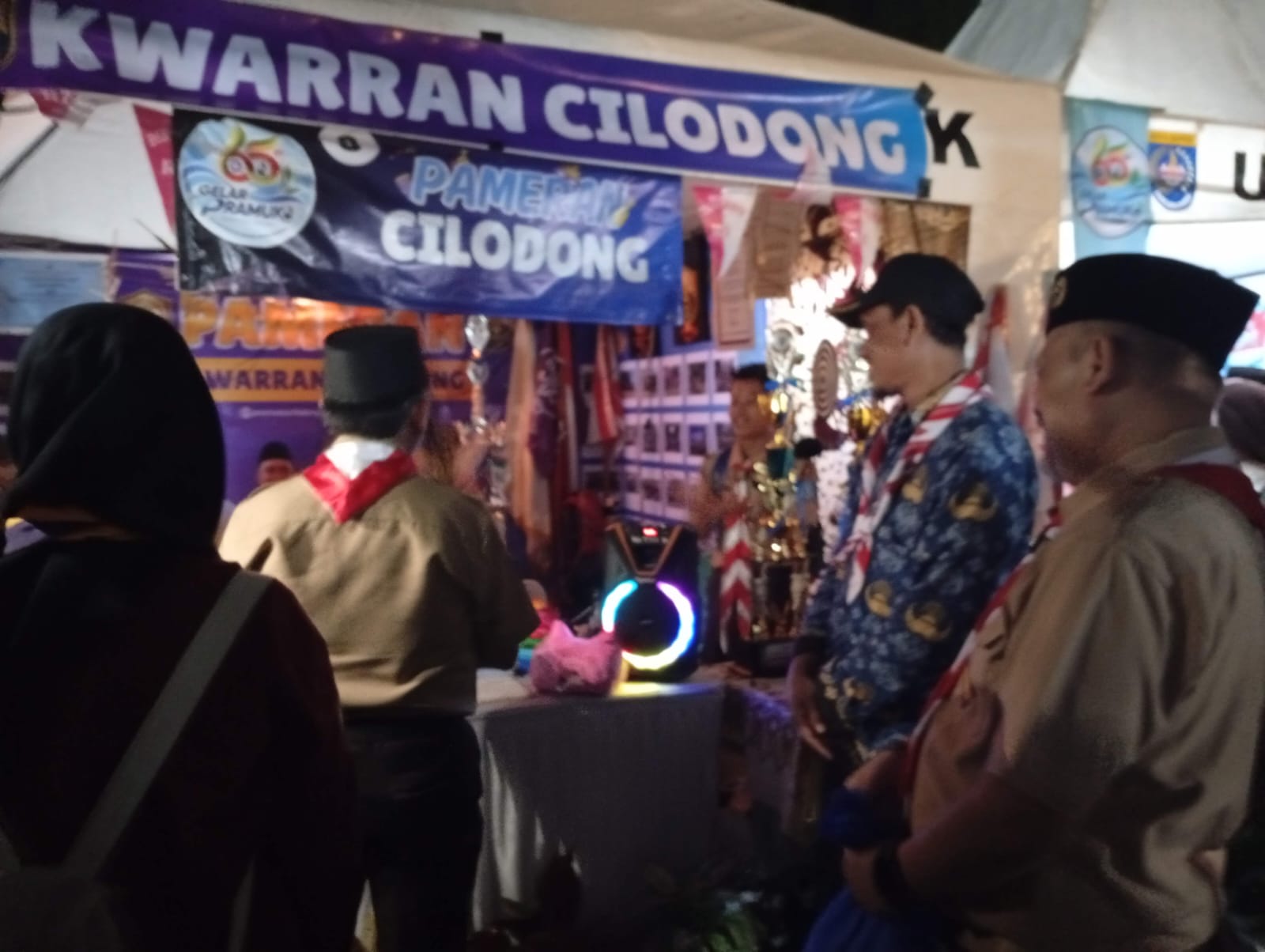 Pererat Kebersamaan dan Semarakkan Hari Pramuka ke-65, Ketua Kwarcab Kota Depok Kunjungi Stan Kwarran Cilodong