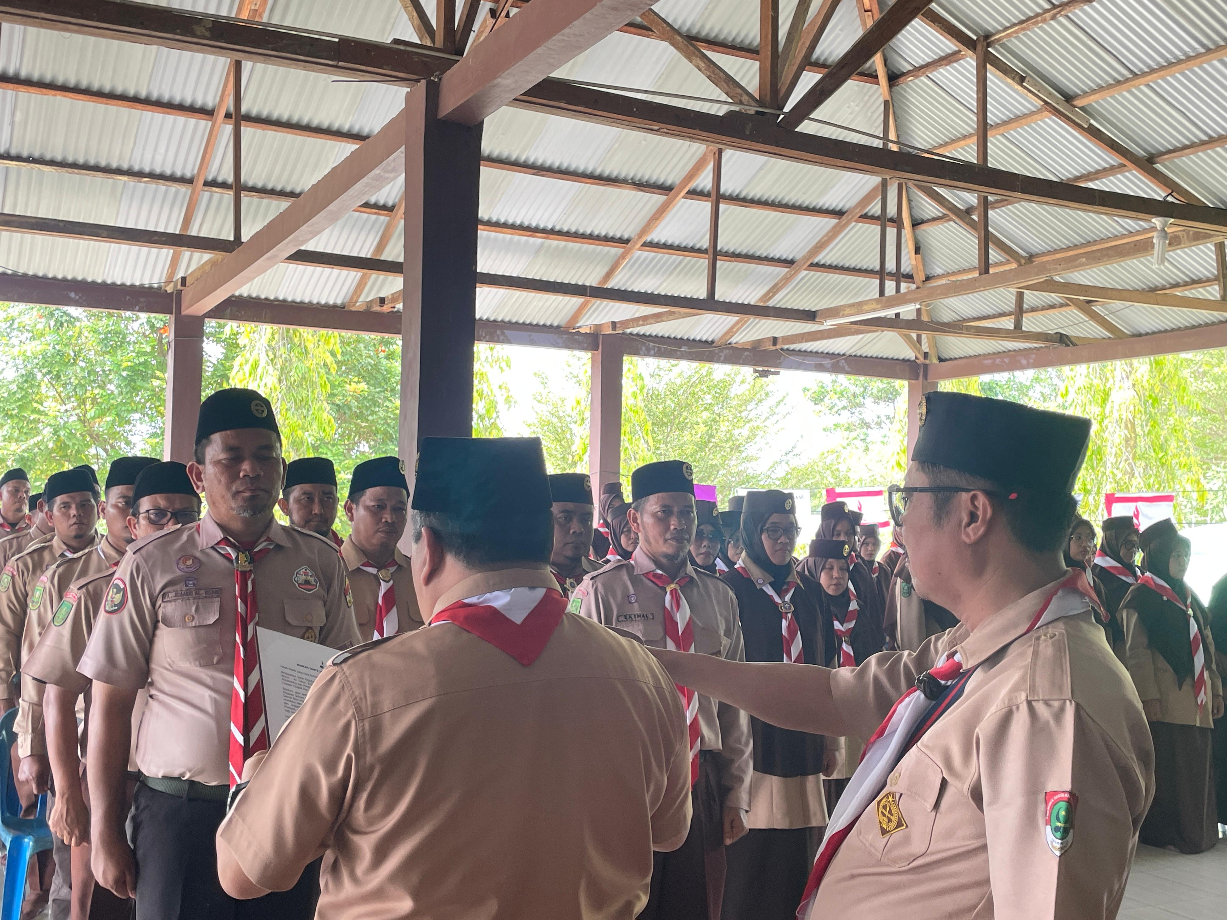 KETUA KWARDA RIAU LANTIK PENGURUS PINSAKODA PRAMUKA JSIT DAERAH RIAU DI WISATA RAINATA